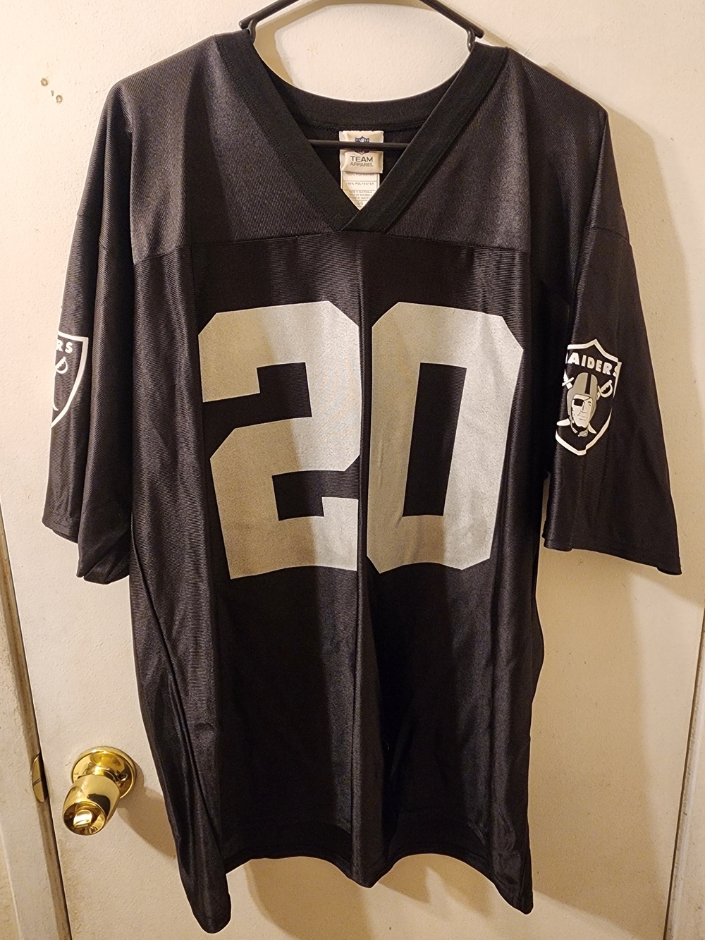 NFL Team Apparel Oakland Raiders #20 McFadden Black Football Jersey